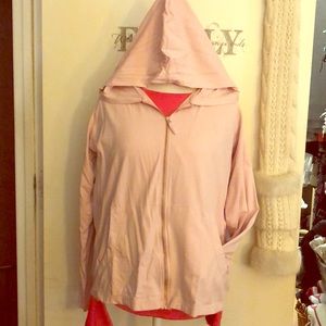Coolibar nylon pink lightweight workout jacket